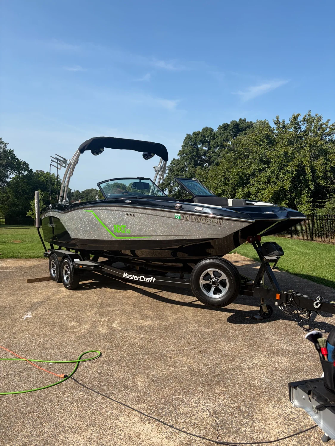 Freshly detailed MasterCraft boat